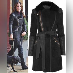 Temperley London 'Odele' Black Coat - ASO Kate Middleton - UK10/US6 - VERY RARE